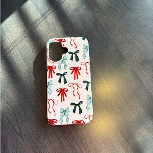 Casely IPhone 16 Classic + MagSafe Festive Girlie Holiday Bows Case